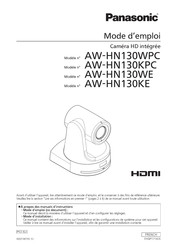 Panasonic AW-HN130KPC Mode D'emploi