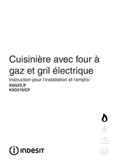 Indesit K6G21S/CF Instructions Pour L'installation Et L'emploi