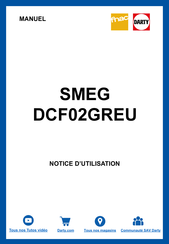 Smeg DCF02GREU Manuel D'utilisation