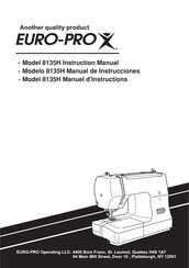 Euro-Pro 8135H Manuel D'instructions