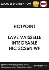 Hotpoint Ariston HIC 3C26N WF Guide D'utilisation