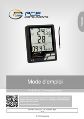 PCE Instruments PCE-HT 50 Mode D'emploi