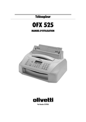 Olivetti OFX 525 Manuel D'utilisation