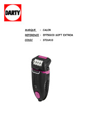 CALOR Elite Soft Extreme EP7502C0 Manuel D'utilisation