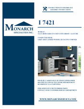 Monarch Specialties I 7421 Instructions D'assemblage