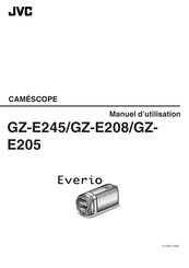 JVC Everio GZ-E245 Manuel D'utilisation