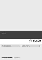 Bosch PIE6 R1 E Serie Mode D'emploi