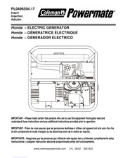 Coleman Powermate PL0496504.17 Manuel D'instructions