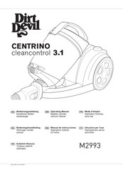 Dirt Devil CENTRINO cleancontrol 3.1 M2993 Mode D'emploi