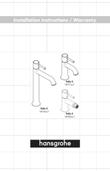 Hansgrohe Talis C 141161 Série Instructions D'installation