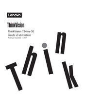 Lenovo ThinkVision T24mv-30 Guide D'utilisation