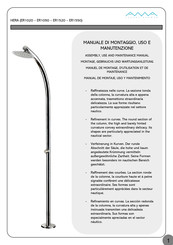 AMA LUXURY SHOWERS HERA ER1550 Manuel De Montage D'utilisation Et De Maintenance