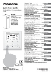 Panasonic WH-ADC0309J3E5B Guide Du Menu Rapide