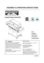 Monument Grills 77352MB Instructions De Montage Et D'utilisation