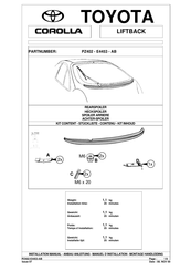 Toyota PZ402-E4453-AB Instructions De Montage