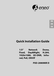 Eneo PXD-2080MIR D Guide D'installation Rapide