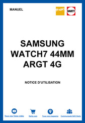 Samsung WATCH7 44MM ARGT Guide Utilisateur