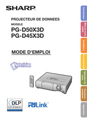 Sharp PG-D50X3D Mode D'emploi