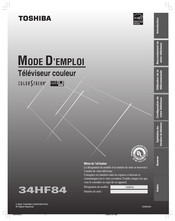 Toshiba 34HF84 Mode D'emploi