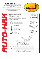 AUTO-HAK LN06A Instructions D'installation