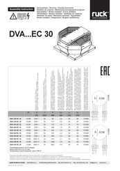 Ruck Ventilatoren DVA 190 EC 30 Instructions De Montage