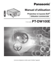 Panasonic PT-DW100E Manuel D'utilisation