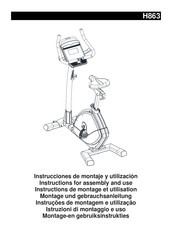 BH FITNESS H863 Instructions De Montage Et Utilisation