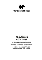 CONTINENTAL EDISON CECVT6060I Notice D'utilisation Et D'installation