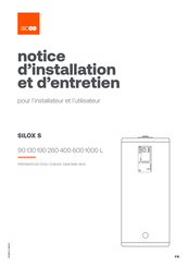 AIC SILOX S 260 L Notice D'installation Et D'entretien