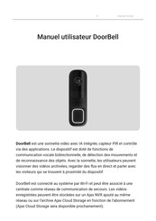 AJAX Systems DoorBell Manuel Utilisateur