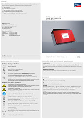 SMA WINDY BOY 1200 Manuel D'utilisation