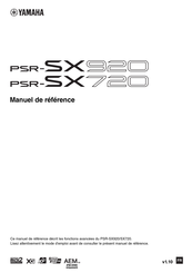 Yamaha PSR-SX720 Manuel De Référence