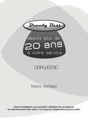 Brandy Best DRAWER210 Notice D'emploi