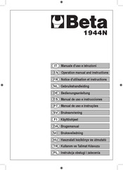 Beta 1944N Notice D'utilisation Et Instructions