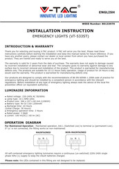 V-TAC VT-533ST Instructions D'installation