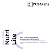 PETTADORE Nutri Lite Manuel D'utilisation