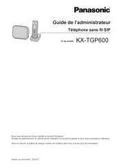 Panasonic KX-TGP600 Guide De L'administrateur