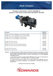 Edwards IDX1300 Mode D'emploi