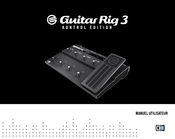 Native Instruments Guitar Rig 3 Manuel Utilisateur