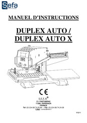 Sefa DUPLEX AUTO Manuel D'instructions