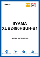 Iiyama ProLite XUB2490HSUH-B1 Mode D'emploi