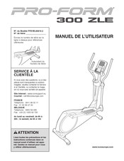 Pro-Form PFEVEL83910.2 Manuel De L'utilisateur