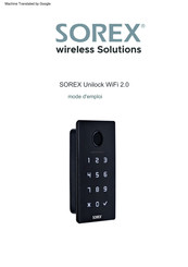 SOREX Unilock WiFi 2.0 Mode D'emploi