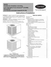 Carrier 50NPB Instructions D'installation