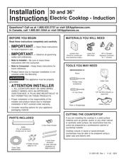 GE CHP90361TBB Instructions D'installation