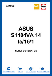 Asus S1404VA 14 I5/16/1 Manuel Électronique