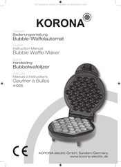 Korona 41005 Manuel D'instructions