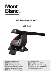 Mont Blanc MB RoofBar CLASSIC CFK3 Instructions De Montage