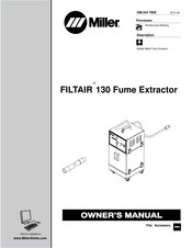 Miller FILTAIR 130 Fume Extractor Manuel Du Propriétaire