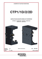 Lincoln Electric CTP2D Instruction De Securite D'emploi Et D'entretien